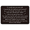 1 Pc Rectangle Stainless Steel Blank Thermal Transfer Cards, with 1 Pc Paper Envelopes, Electrophoresis Black & Stainless Steel Color, 85x55x0.7mm
