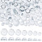 PH PandaHall 150pcs Transparent Glass Cabochons 7 Sizes Glass Dome Cabochons Clear Glass Pebbles Non-calibrated Round for Necklace Bracelets Jewelry Cameo Pendants Bookmarks, 8/10/12/14/16/18/20mm