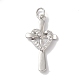 Подвески из латуни и прозрачного циркония с покрытием стойки KK-L216-055P-1