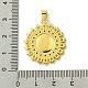 Латунные микропаве прозрачные подвески с фианитом KK-H472-49G-3