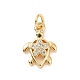 Латунные микро проложить кубического циркония подвески KK-C012-46G-1