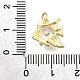 Латунные микро проложить кубического циркония подвески KK-V011-28G-B-3