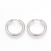 Серьги-кольца Huggie Hoop из нержавеющей стали 201 MAK-R021-21mm