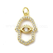 Латунные микро проложить кубического циркония подвески FIND-Z023-06G