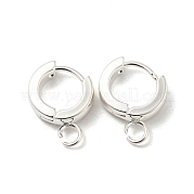 201 фурнитура для сережек-колец Huggie Hoop из нержавеющей стали STAS-A167-01L-S