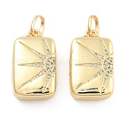 Подвески из латуни с прозрачным фианитом KK-U009-11B-G