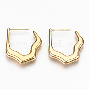 Серьги-кольца из латуни KK-R117-023-NF
