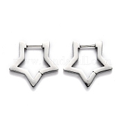 Серьги-кольца Huggie Hoop из нержавеющей стали 304 STAS-J033-05P