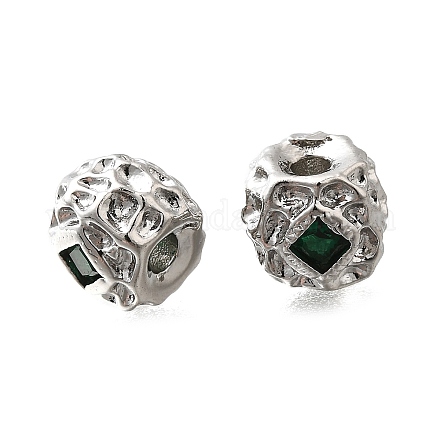 Латунные микро проложить кубического циркония бусы KK-M318-39P-02-1