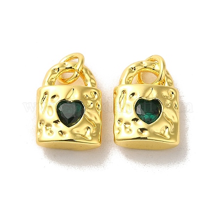 Латунные микро проложить кубического циркония подвески KK-H461-06G-02-1