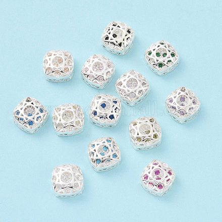 Экологически чистые многожильные звенья из латуни с фианитом KK-D076-06B-S-1