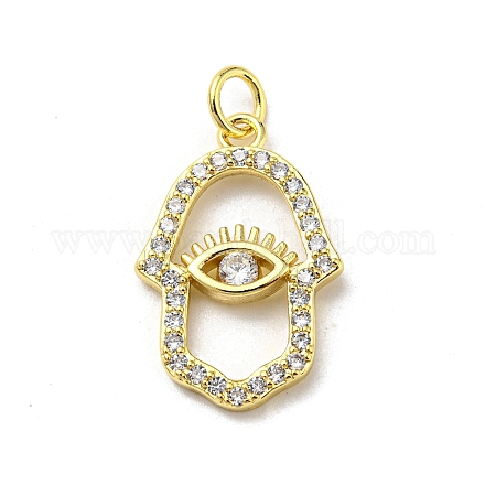 Латунные микро проложить кубического циркония подвески FIND-Z023-06G-1