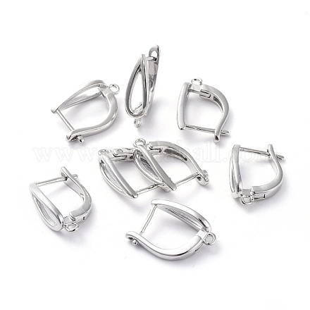 Латунные серьги-кольца с застежкой сзади KK-L180-113P-1