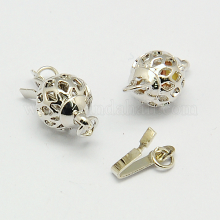 Застежки латунные коробки X-KK-F0192-P-NF-1