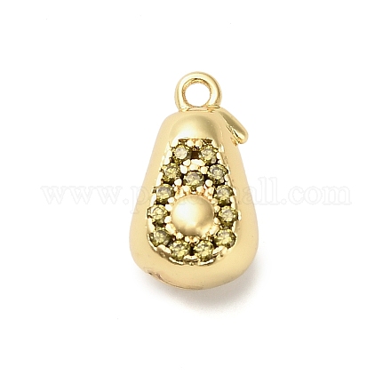 Латунные микро проложить кубического циркония подвески KK-L229-001G-09-1