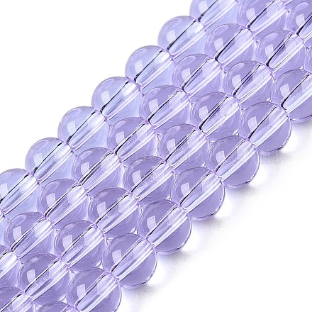 Прозрачные стеклянные бусины GLAA-T032-T6mm-01-1