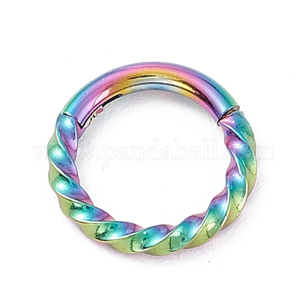 Витые серьги-кольца для девушек STAS-D453-01M-01-1