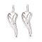 304 Stainless Steel Chili Pepper Big Pendants, Non-Tarnish, Stainless Steel Color, 57x18x7mm, Hole: 1.6mm