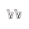 Tibetan Style Alloy Pendants, Cadmium Free & Lead Free, Letter W, W: 16x11x2mm, Hole: 2mm, about 875pcs/1000g