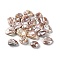 Natural Keshi Pearl Cultured Freshwater Pearl Beads, No Hole, Baroque Pearls, Nuggets, Rosy Brown, 13~19x9~14x3.5~8mm