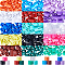 CRASPIRE 300pcs 15 Colors Hanger Size Markers Color Tags Plastic Clothes Hanger Size Markers Color-Coding Garment Markers Code Clip for Wire Hangers Clothing Pants
