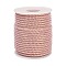 Nylon Threads, Milan Cords/Twisted Cords, Pink, 3mm, about 21.87 yards(20m)/roll