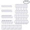 Glass Cabochons, Mixed Shapes, Clear, 8mm, 3.5mm(Range: 3~4mm) thick