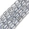 Electroplate Glass Beads Strands, Faceted, AB Color, Column, Light Steel Blue, 3x5mm, Hole: 1mm, about 79pcs/strand, 15.75~16.14''(40~41cm)