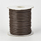 Eco-Friendly Korean Waxed Polyester Cord, Coconut Brown, 1mm, about 169.51~174.98 Yards(155~160m)/Roll