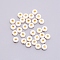 Opaque Acrylic Beads, with Enamel, Flat Round with Star, Gold, 7x4mm, Hole: 1.6mm, 100pcs/bag