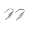 304 Stainless Steel Ear Wire Accessory, U-Shape, Stainless Steel Color, 20x4.5x10mm, Hole: 1.2mm, Pin: 0.5x1mm