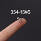 316L Stainless Steel Micro Pave Cubic Zirconia Cartilage Earrings, Stainless Steel Color, Horseshoe, 6mm, Pin: 1.2mm