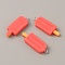 Opaque Resin Pendants, with Platinum Tone Iron Loops, Ice Cream Charms, Tomato, 41.5x14.5x6mm, Hole: 2mm