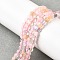 Natural Morganite Beads Strands, Faceted Square Cut, Flat Round, 4x2.5mm, Hole: 0.7mm, about 111pcs/strand, 15.24''(38.7cm)