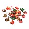 Christmas Theme Opaque Resin Cabochons, Mixed Shapes, Mixed Color, 17~24x14~24.5x4.5~5.5mm