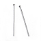 304 Stainless Steel Flat Head Pins, Stainless Steel Color, 18x0.6mm, Head: 1.4mm