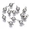 Tarnish Resistant 201 Stainless Steel Links Connectors, Round, Stainless Steel Color, 10.5x5mm, Hole: 1.6mm