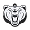 Alloy Pendants, with Enamel, Black And White Beast, Bear, 26.5x25.5x1.5mm, Hole: 1.5mm