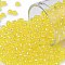 TOHO Round Seed Beads, Japanese Seed Beads, (175) Transparent AB Lemon, 8/0, 3mm, Hole: 1mm, about 222pcs/10g