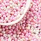 6/0 Glass Seed Beads, Opaque Colours Luster, Teardrop, Colorful, 4~5x4~4.5x3~4mm, Hole: 0.8~0.9mm, about 125pcs/10g