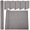 Imitation Linen Cloth Book Covers, Gray, 1100x420x0.5mm