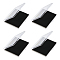 Rectangle Transparent Acrylic Loose Diamond Storage Boxes, with Sponge, Black, 7.7x9.4x1.05cm