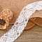 Lace Trim Nylon Stretch Ribbon for Jewelry Making, White, 2 inch(52mm), about 100yards/roll(91.44m/roll)