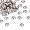 Tarnish Resistant 304 Stainless Steel Bead Caps, Stainless Steel Color, 6x2mm, Hole: 0.5mm