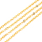 Brass Cable Chains, Soldered, Cadmium Free & Nickel Free & Lead Free, with Spool, Flat Oval, Golden, 2.2x1.9x0.3mm, Fit for 0.6x4mm Jump Rings, about 32.8 Feet(10m)/roll
