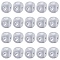 20Pcs Grey Cube Letter Silicone Beads 12x12x12mm Square Dice Alphabet Beads with 2mm Hole Spacer Loose Letter Beads for Bracelet Necklace Jewelry Making, Letter.G, 12mm, Hole: 2mm
