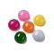 Natural White Jade Cabochons, Dyed, Half Round/Dome, Colorful, 10x4.5mm