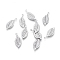 Tarnish Resistant 304 Stainless Steel Pendants, Leaf, Stainless Steel Color, 19x8x1mm, Hole: 1mm