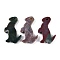 Natural Indian Agate Pendants, Dinosaur Charms, 50x40x6.5mm, Hole: 4mm