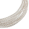 BENECREAT 20 Gauge Tarnish Resistant Brass Craft Wire, 15Ft Sliver Round Twist Jewelry Wire for Necklace Bracelet Making and Other Handmade Project